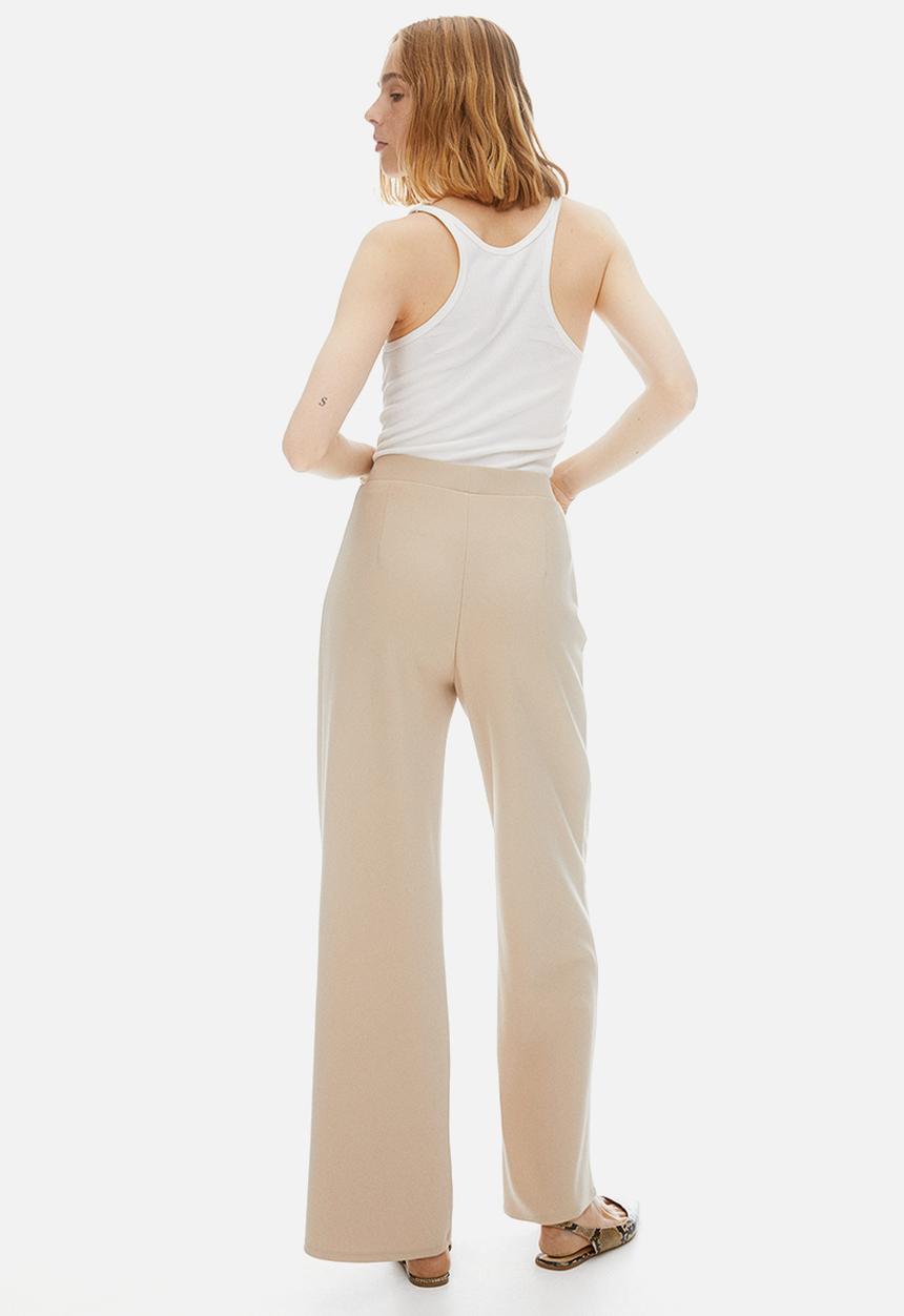H&M - Button-front trousers - beige