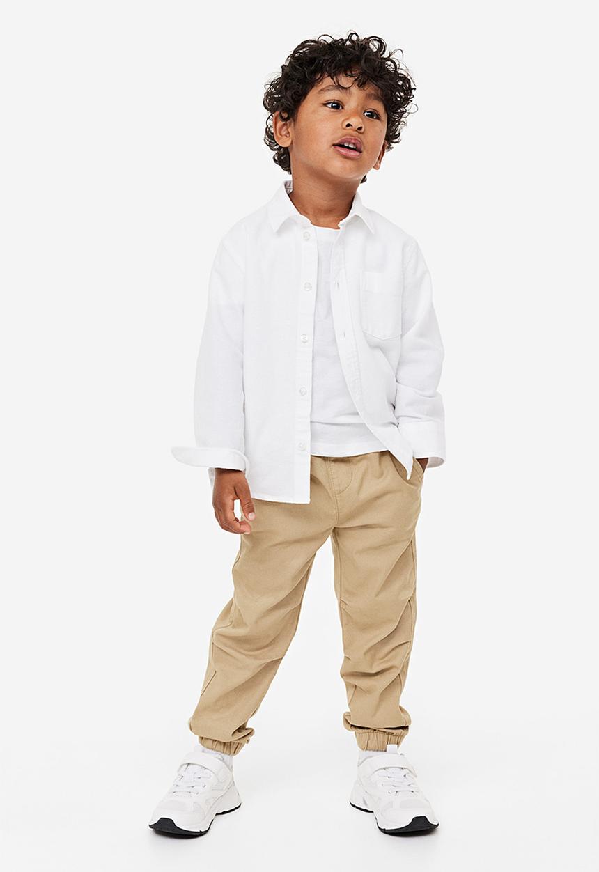 H&M - Twill joggers - beige