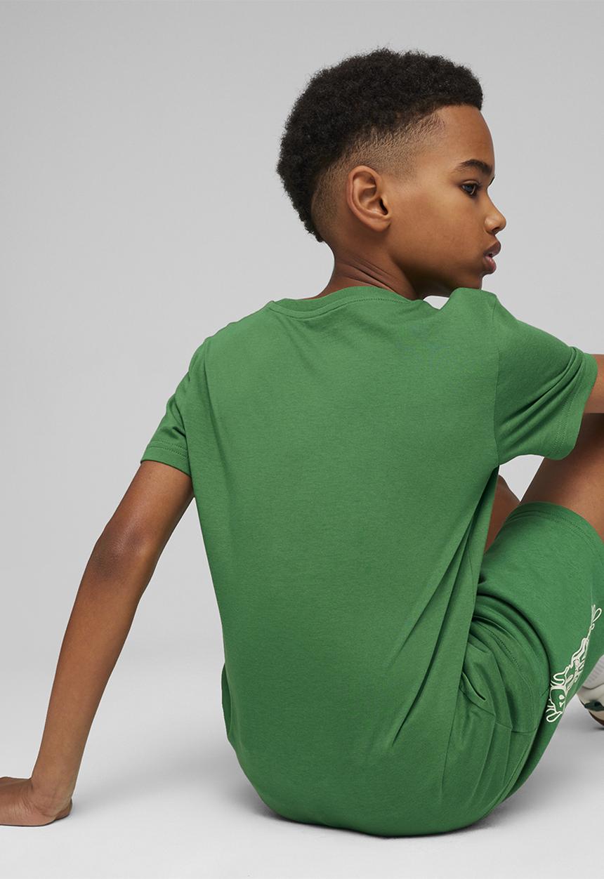 PUMA - Ess+ mid 90s graphic tee b - archive green