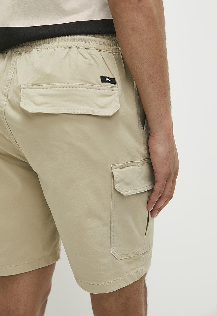 Superbalist - Twill Utility Pull On Shorts - Stone
