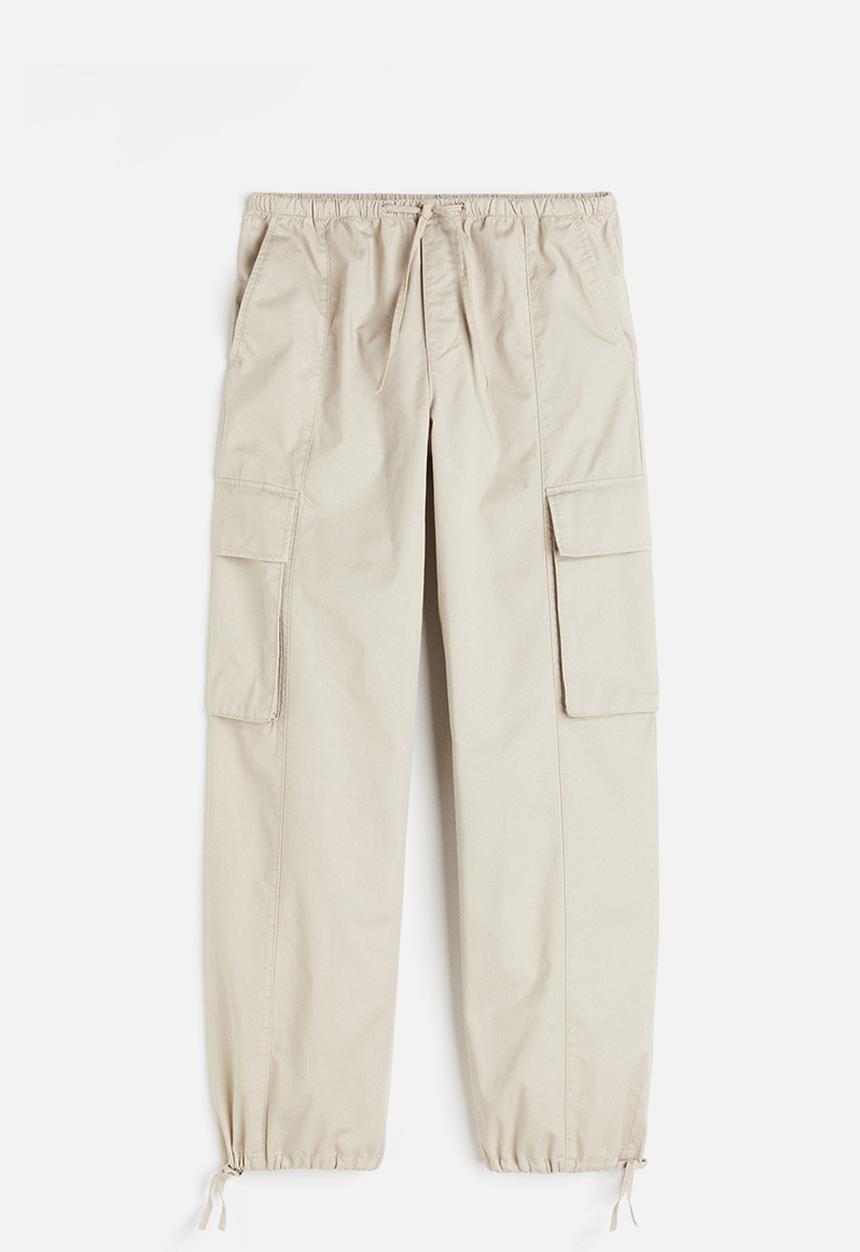 H&M - Cargo trousers - light beige