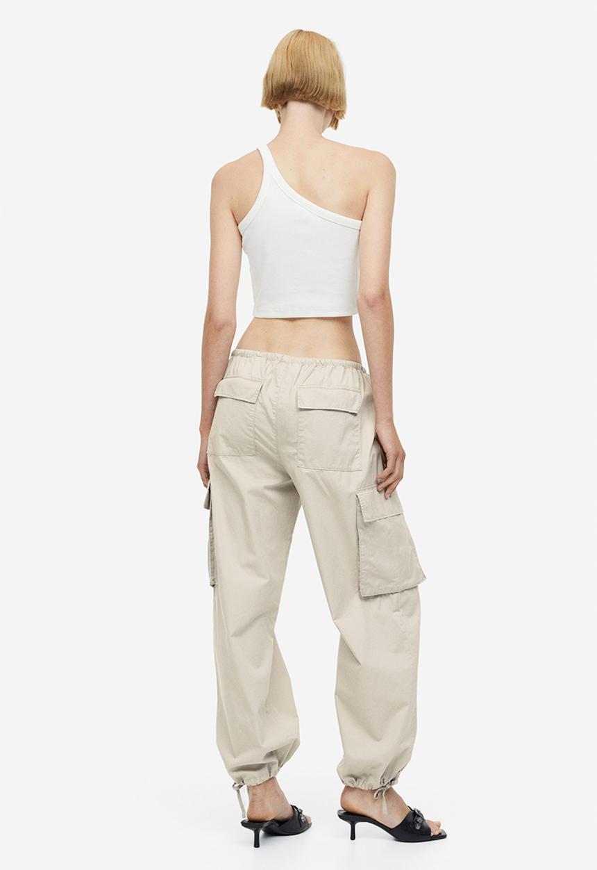 H&M - Cargo trousers - light beige