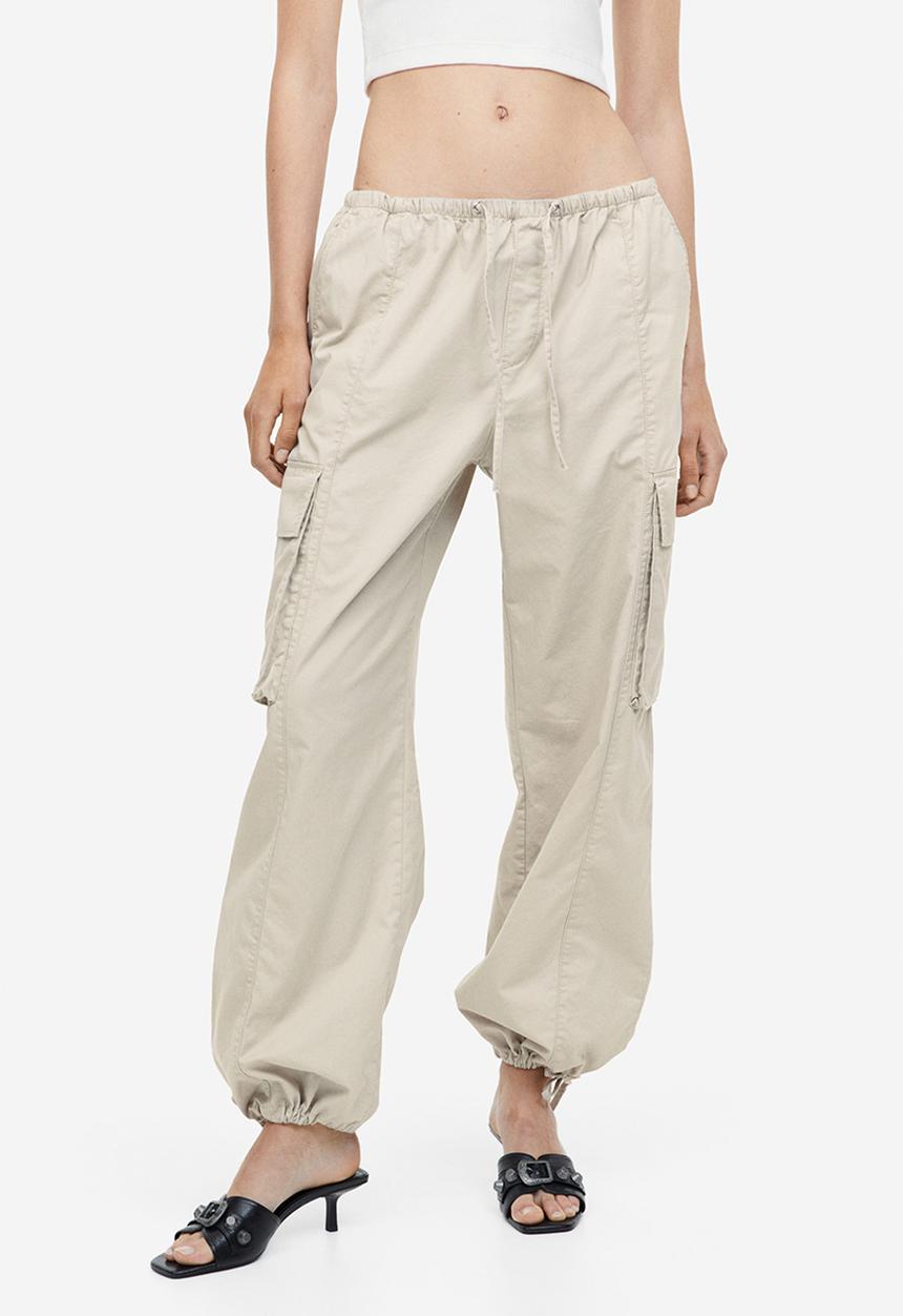 H&M - Cargo trousers - light beige