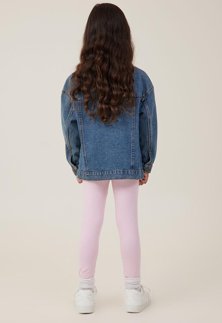 Cotton On - Huggie tights - blush pink/holographic speckle