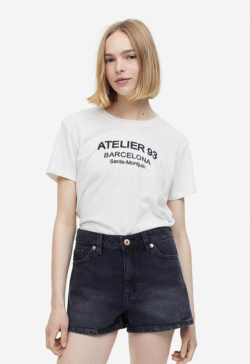 H&M - Denim shorts - dark grey