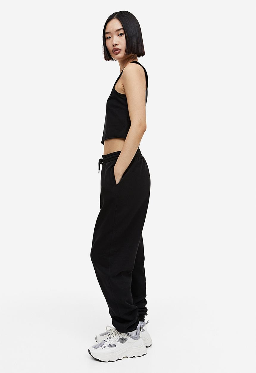 H&M - Cropped vest top - black
