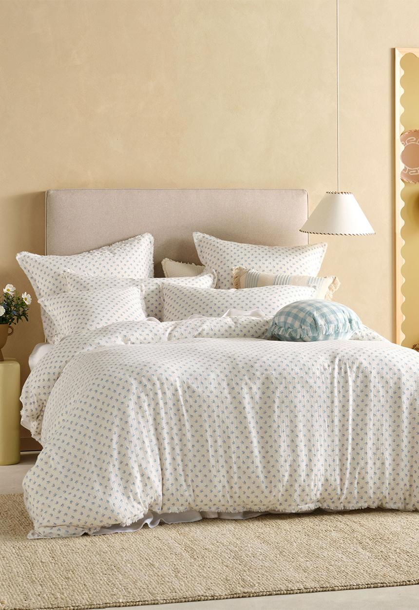 Linen House - Eloise Duvet Cover Set - White