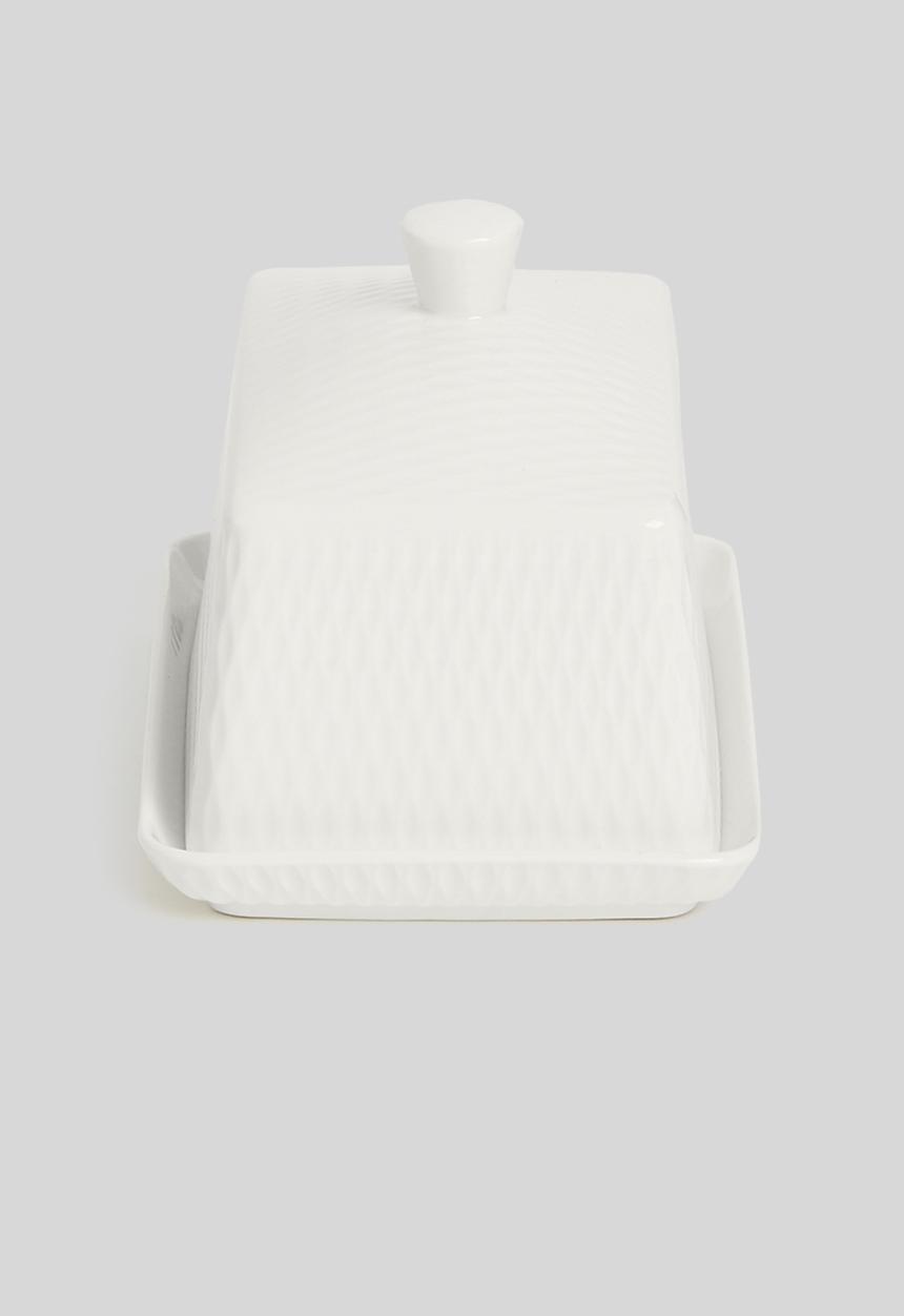 Maxwell & Williams - Diamonds Butter Dish - White