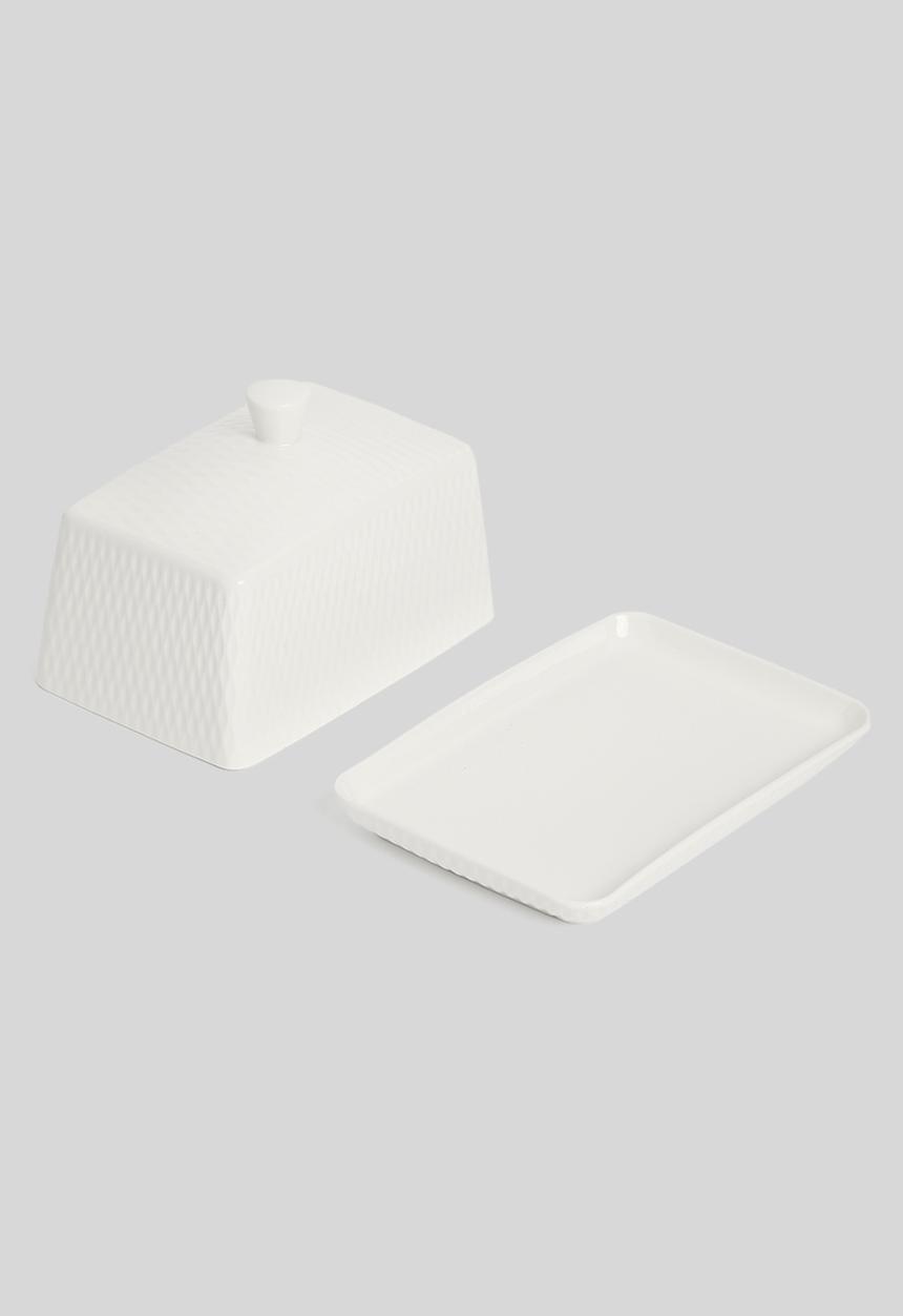 Maxwell & Williams - Diamonds Butter Dish - White