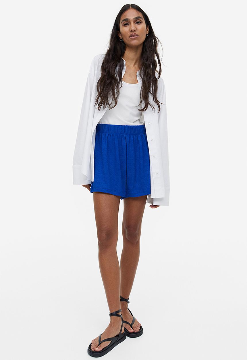 H&M - Crêpe shorts - bright blue