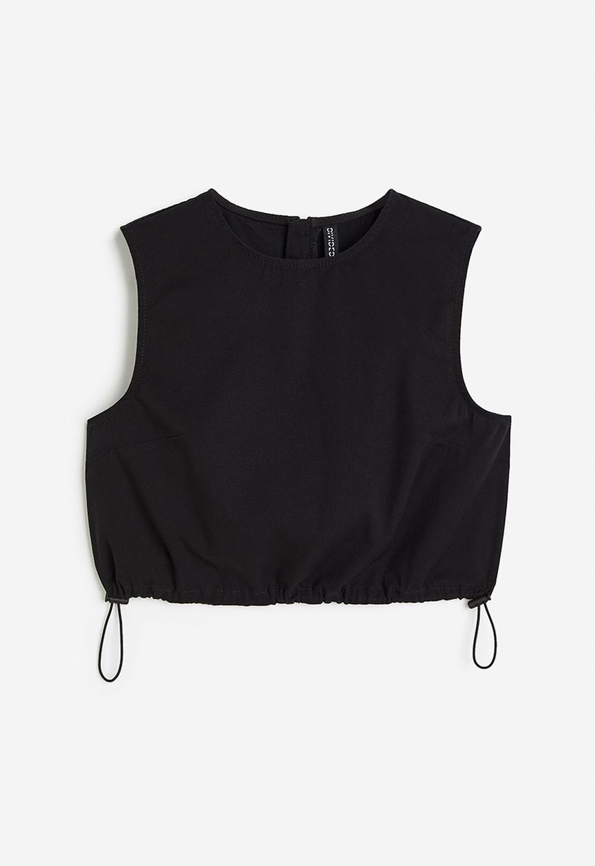 H&M - Cropped top - black