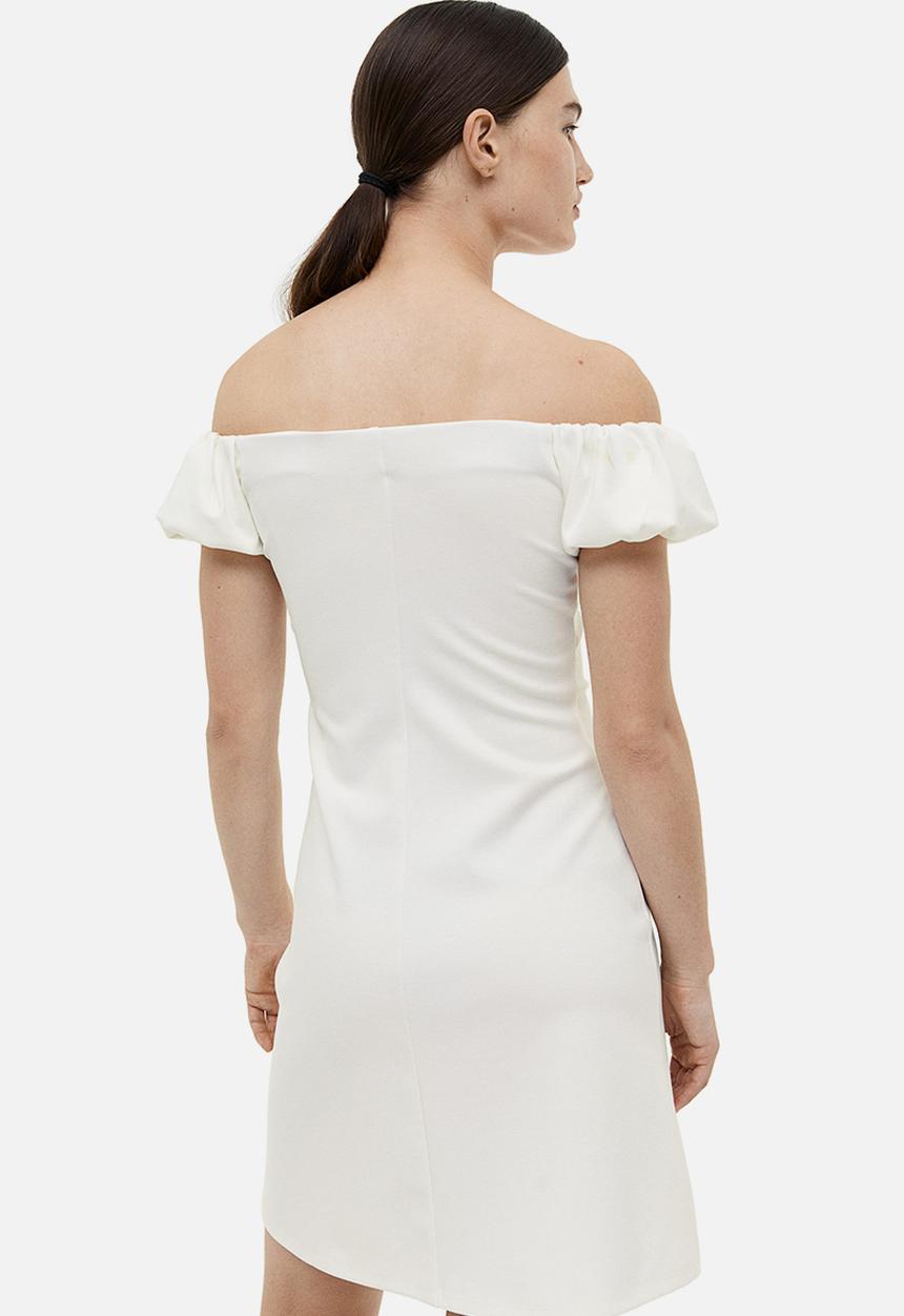H&M - Off-the-shoulder dress - white