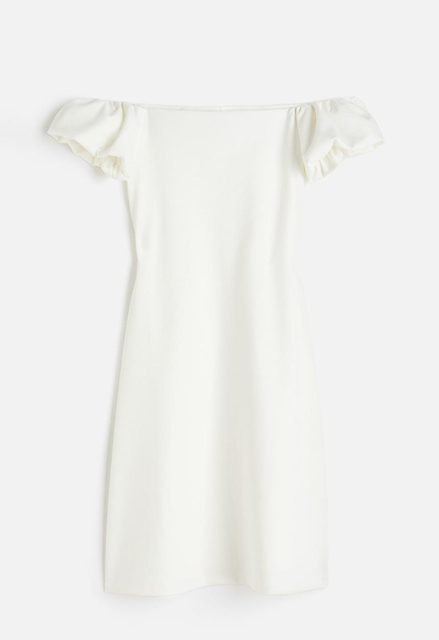 H&M - Off-the-shoulder dress - white