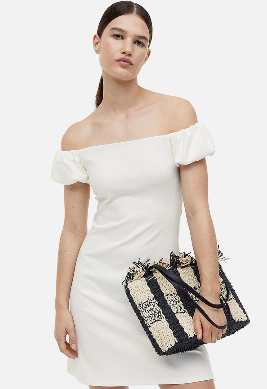 H&M - Off-the-shoulder dress - white