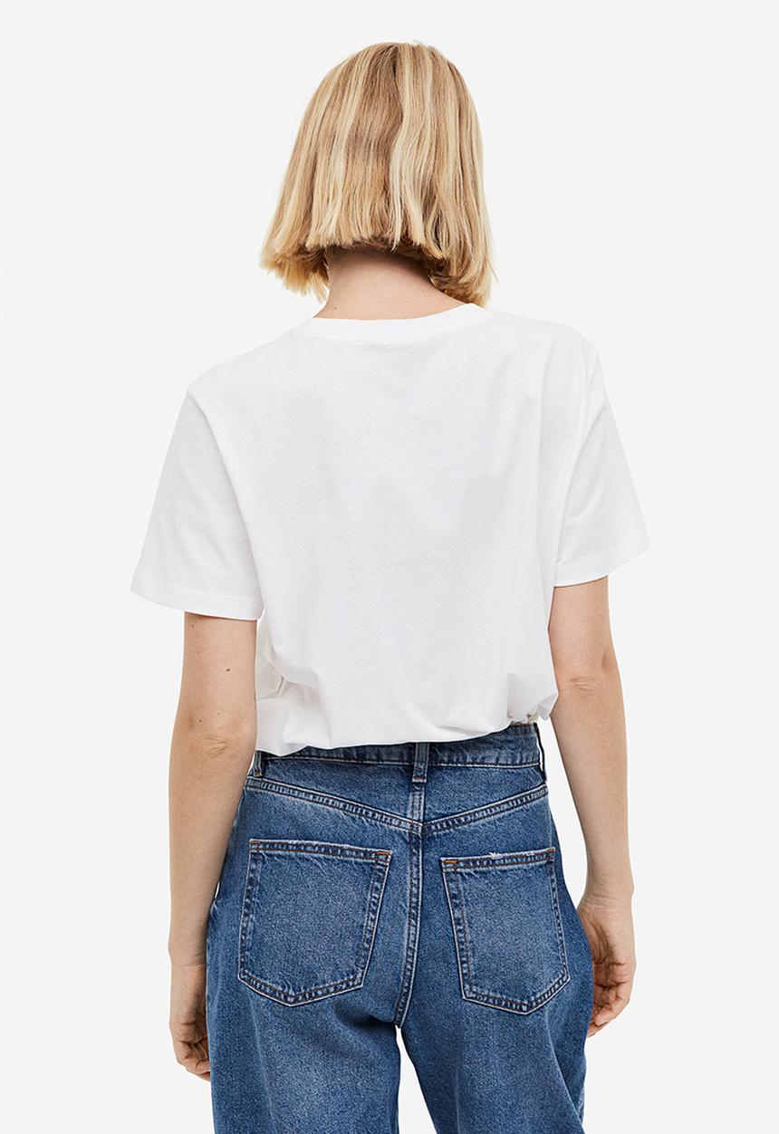 H&M - Cotton t-shirt - white