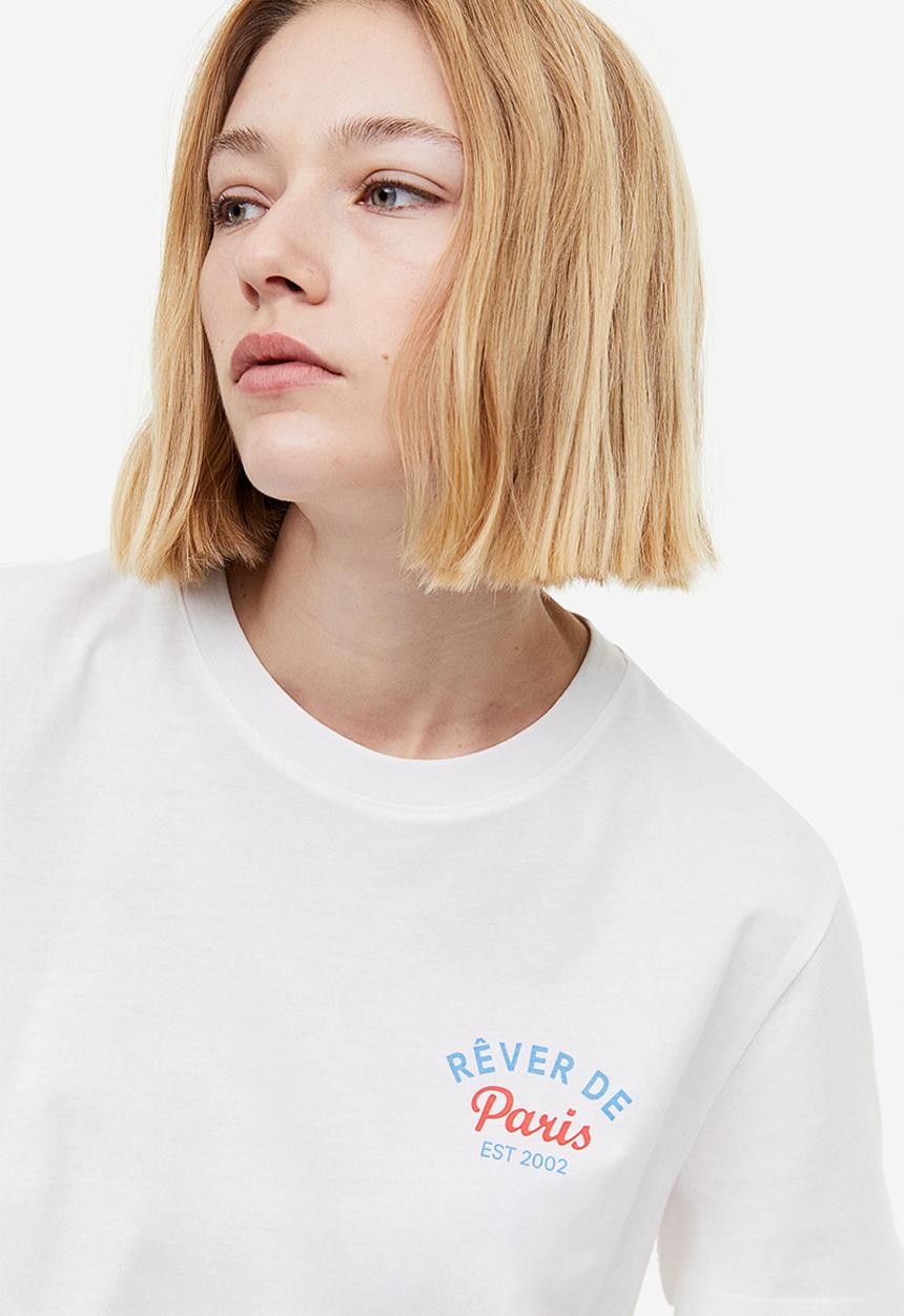 H&M - Cotton t-shirt - white