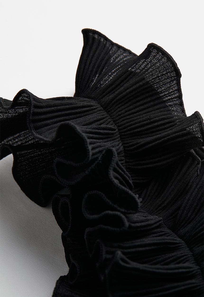 H&M - One-shoulder thong body - black