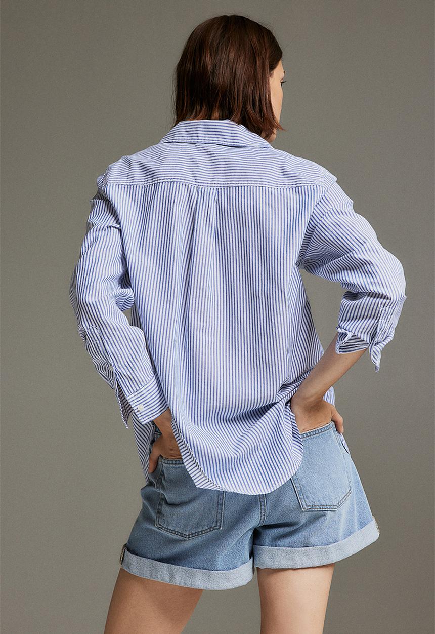 H&M - Cotton shirt - blue