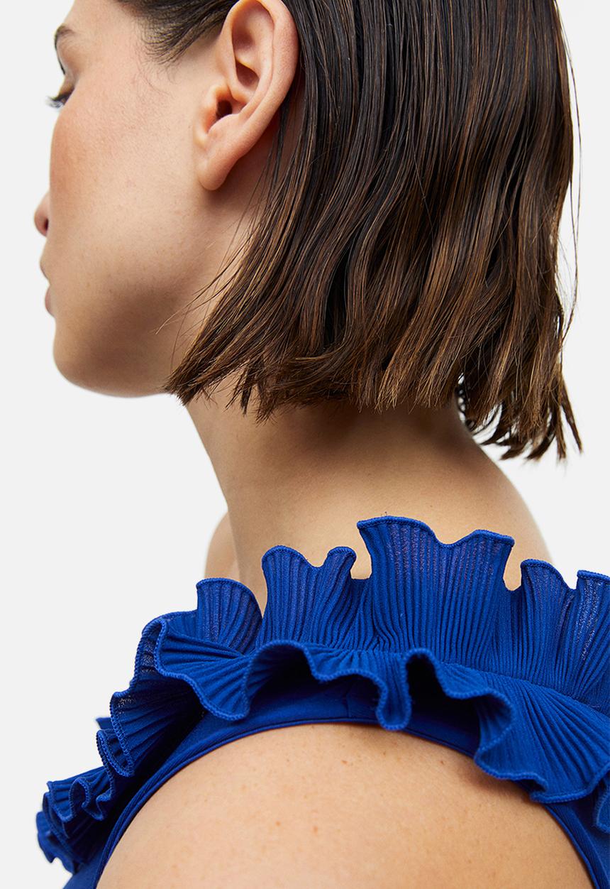 H&M - One-shoulder thong body - bright blue