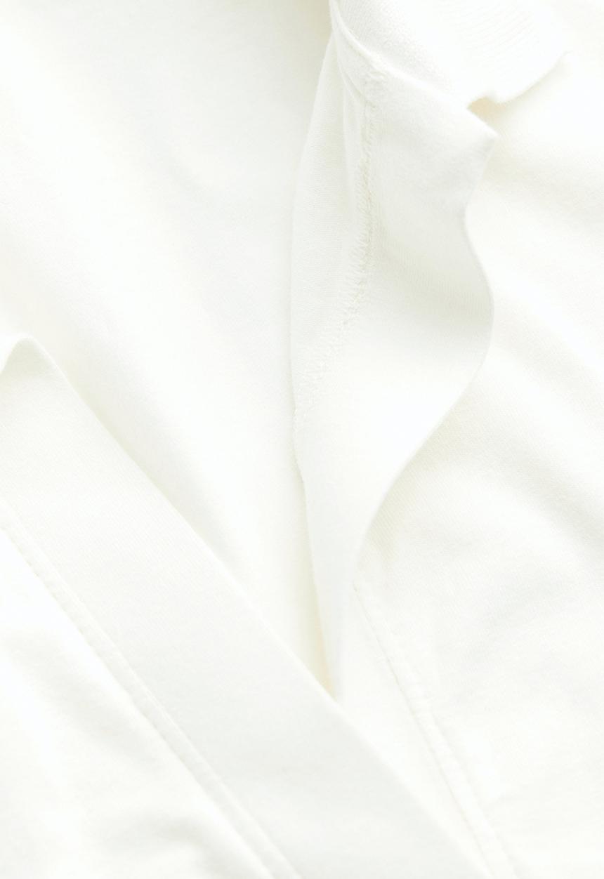 H&M - Collared cropped top - white
