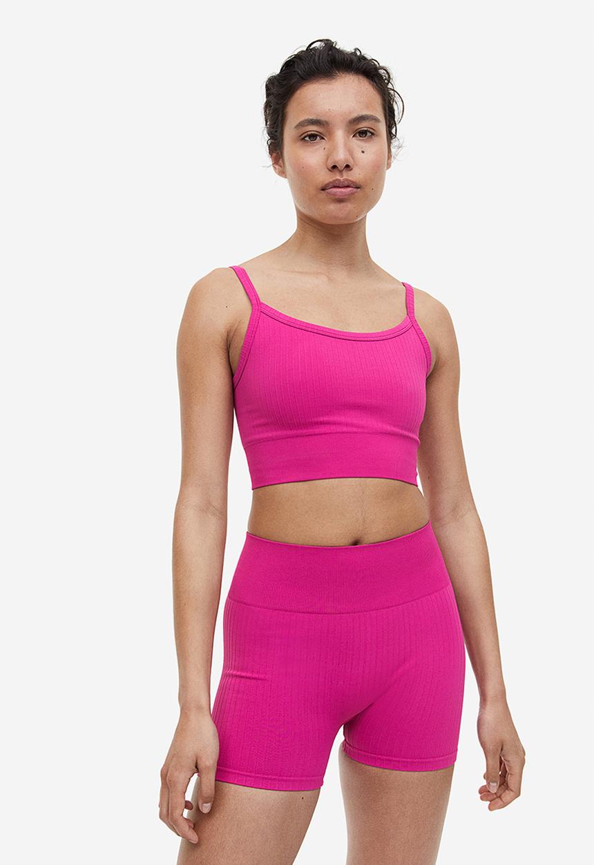 H&M - Drymove™ seamless hotpants - cerise 