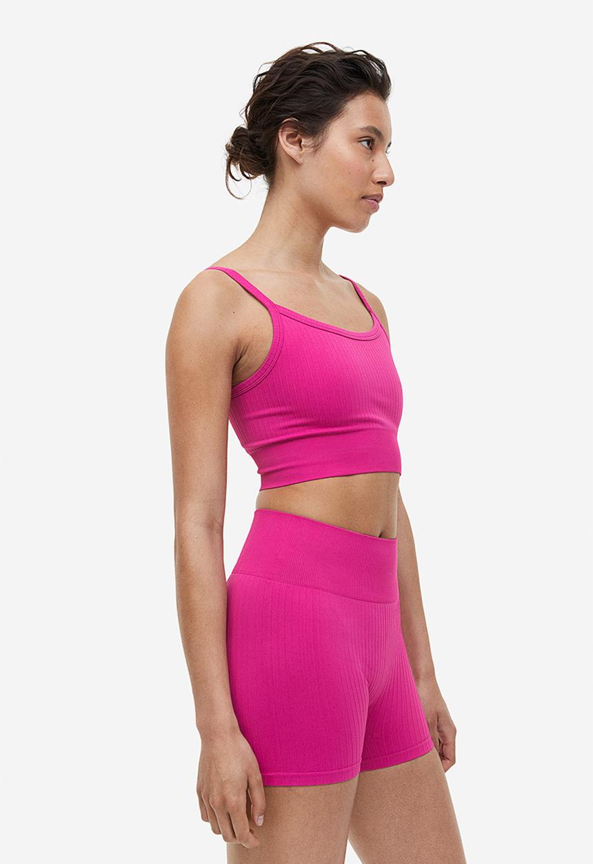 H&M - Drymove™ seamless hotpants - cerise 