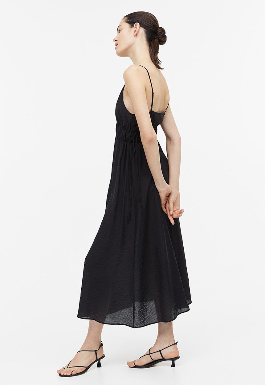 H&M - Drawstring-detail dress - black