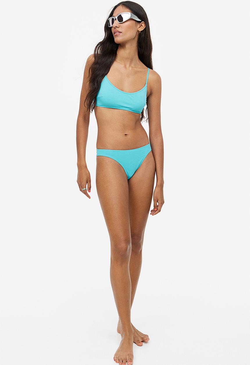 H&M - Padded bikini top - turquoise