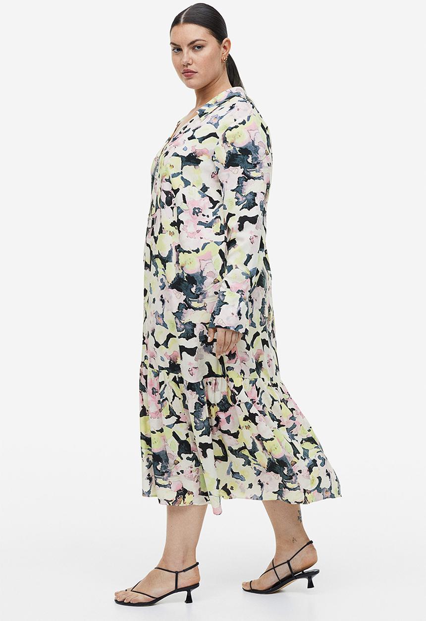 H&M - Collared dress - yellow