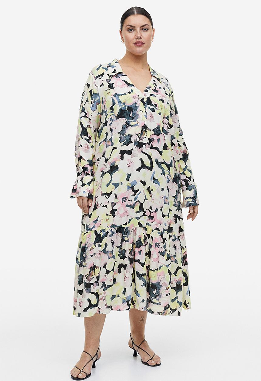 H&M - Collared dress - yellow