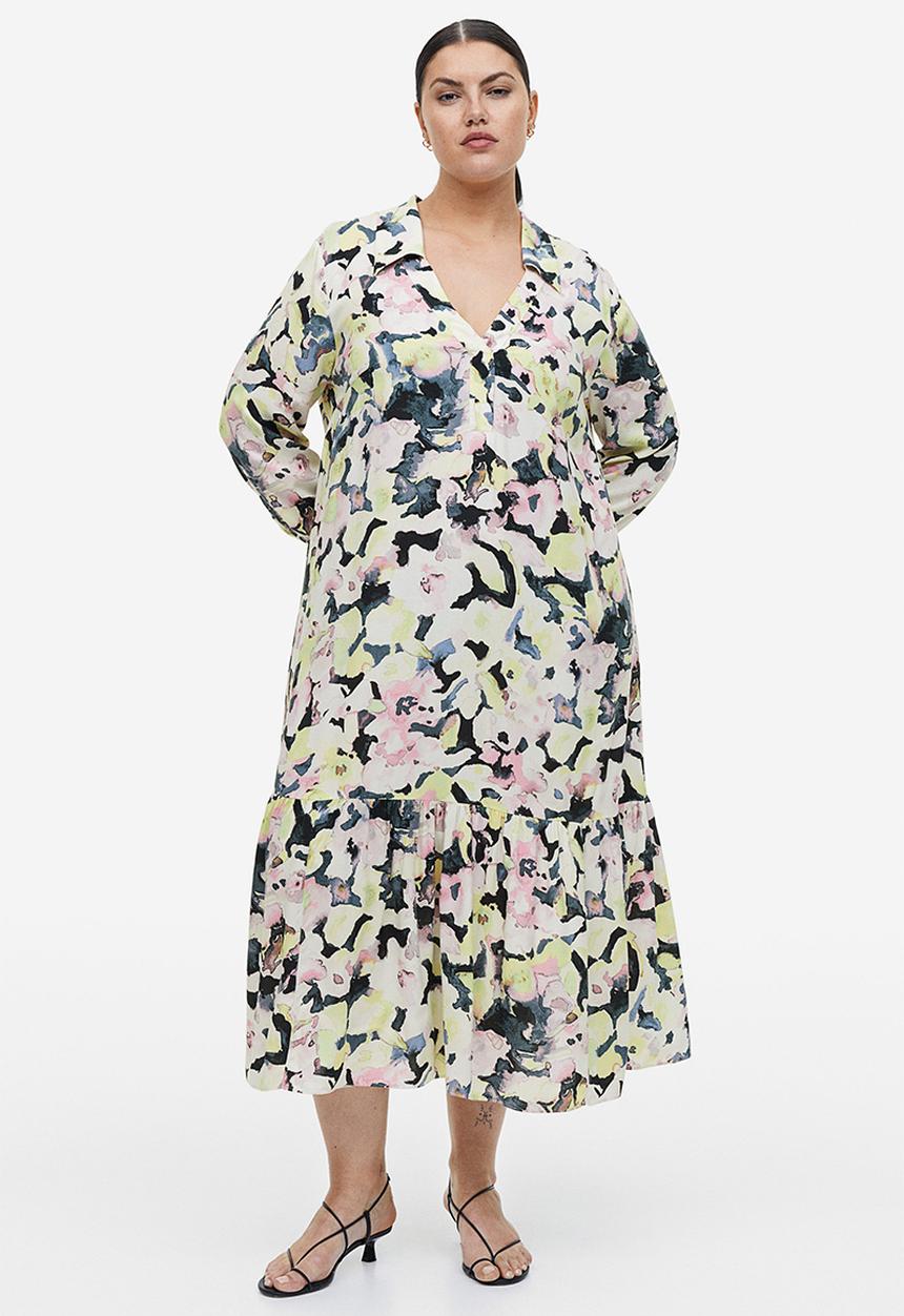 H&M - Collared dress - yellow