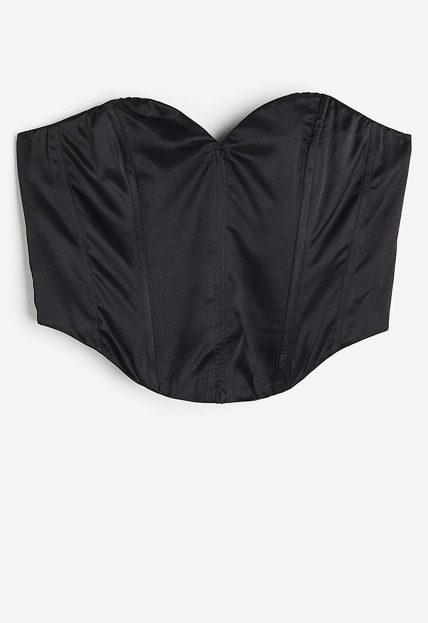 H&M - Corset top - black