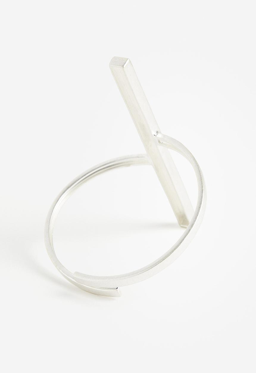 H&M - H&M Studio: Rhinestone-embellished arm cuff - silver-coloured