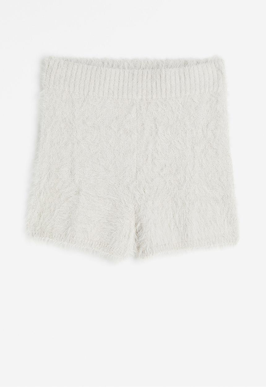 H&M - Fluffy shorts - light grey