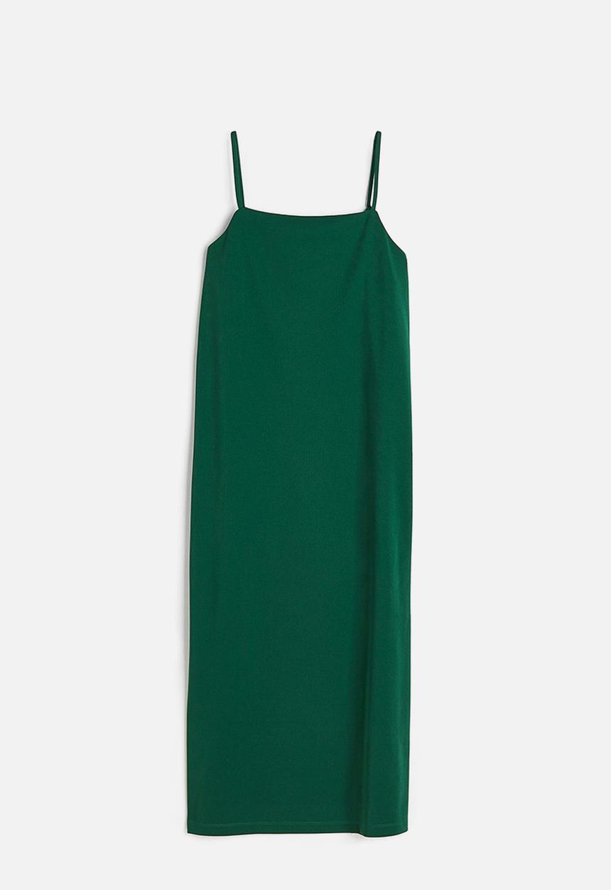 H&M - Jersey slip dress - dark green