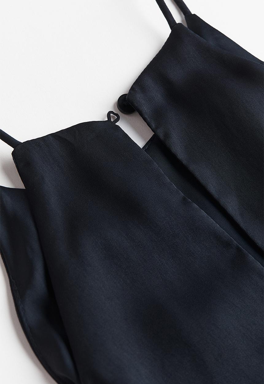 H&M - Satin jumpsuit - dark blue