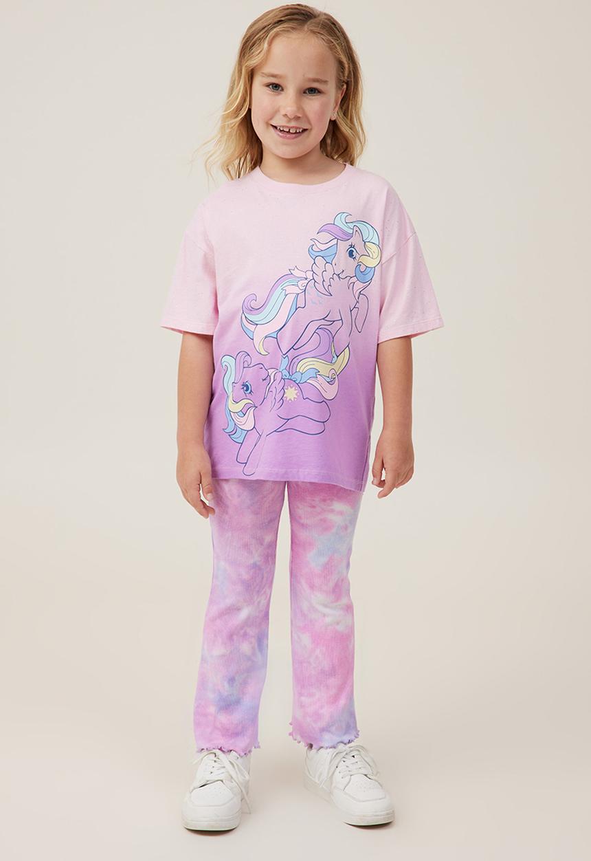 Cotton On - License drop shoulder short sleeve tee - lcn has my little pony/blush pink