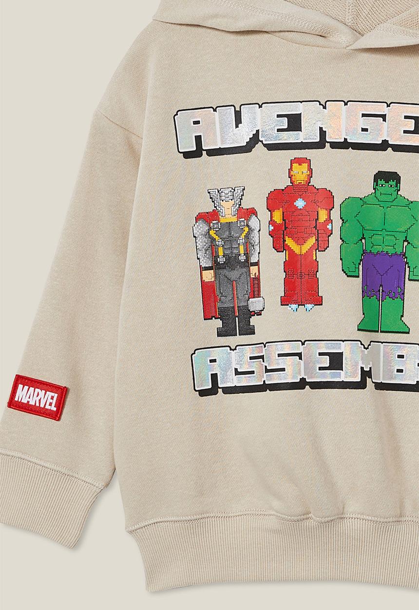 Cotton On - License emerson hoodie - lcn mar rainy day/mightest avengers