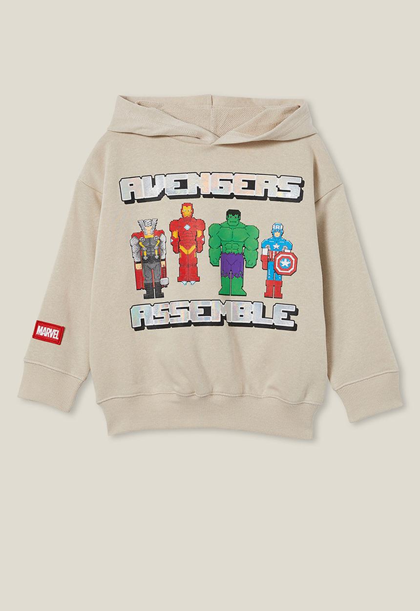 Cotton On - License emerson hoodie - lcn mar rainy day/mightest avengers