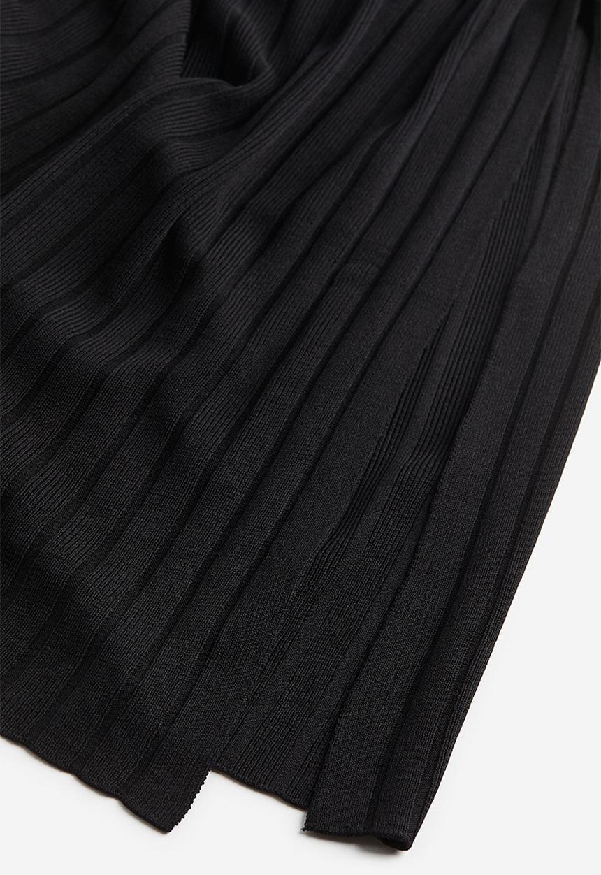 H&M - Rib-knit skirt - black