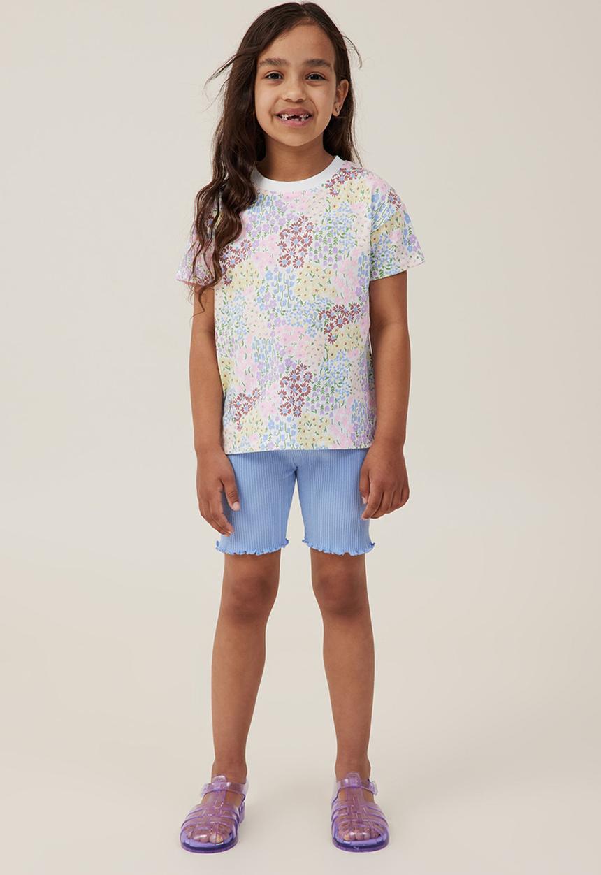 Cotton On - Poppy short sleeve print tee - vanilla/floral fields