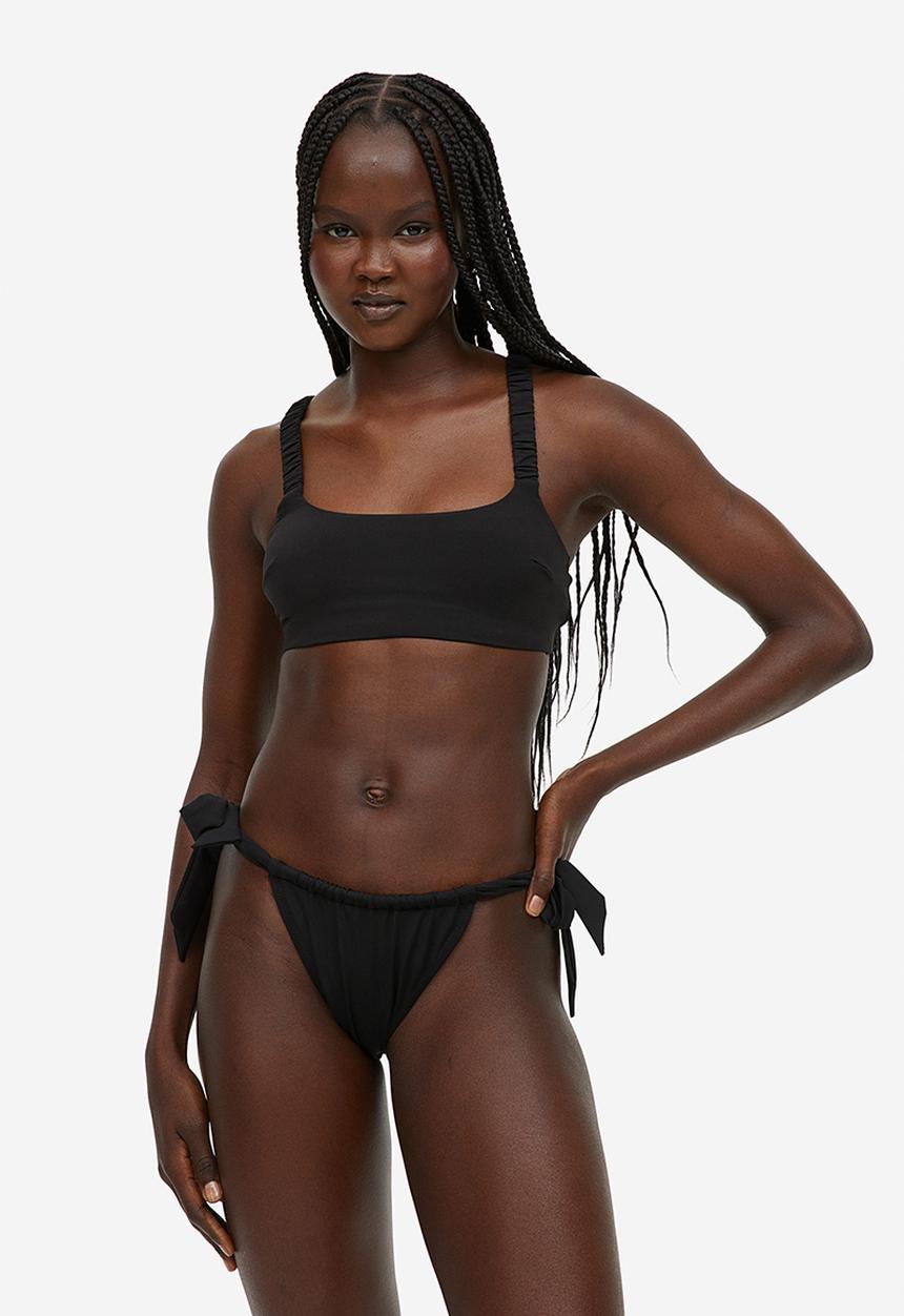 H&M - Tie tanga bikini bottoms - black
