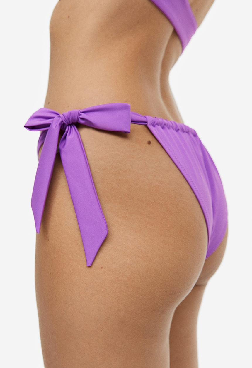 H&M - Tie tanga bikini bottoms - purple