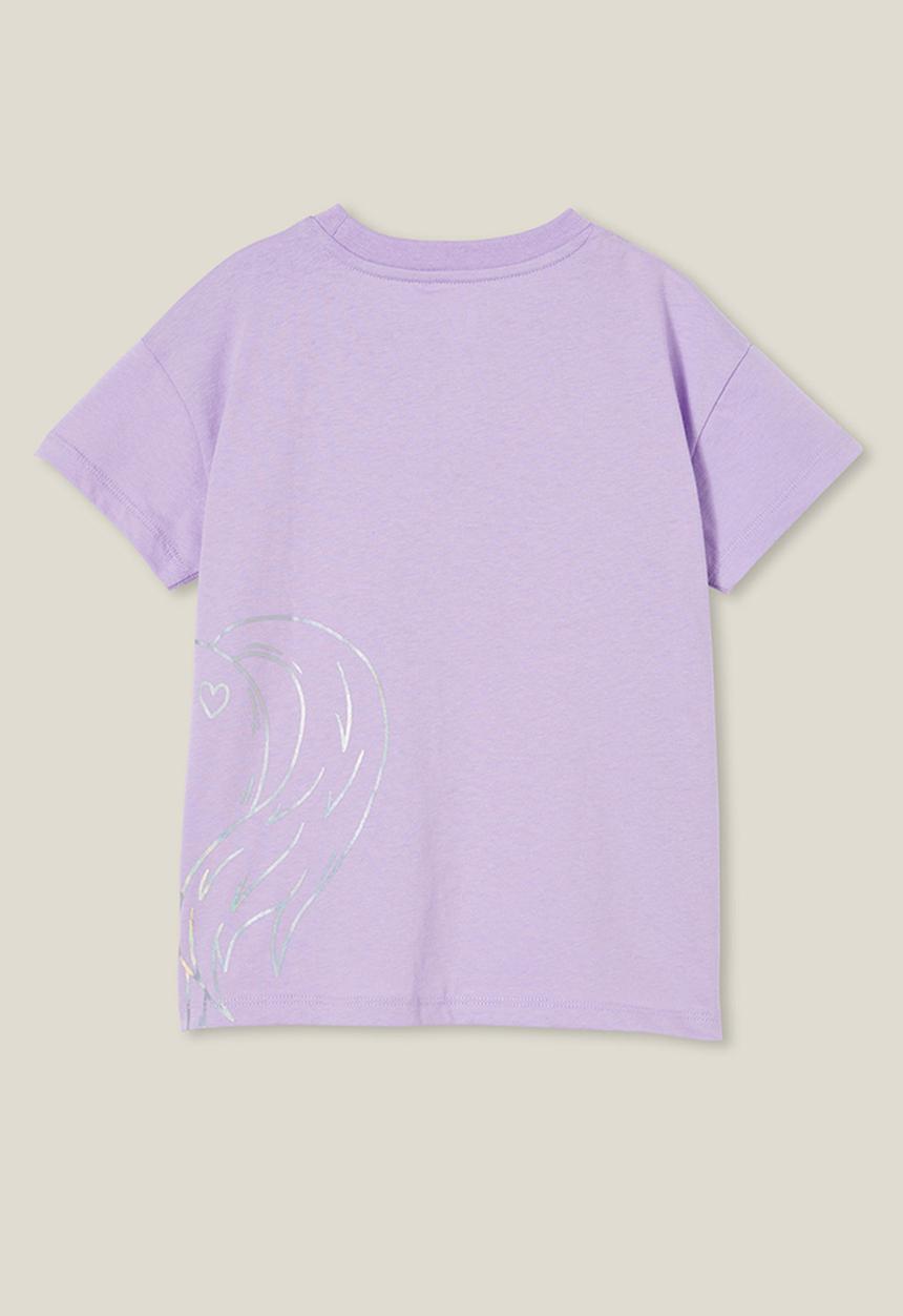 Cotton On - Poppy short sleeve print tee - lilac drop/unicorn