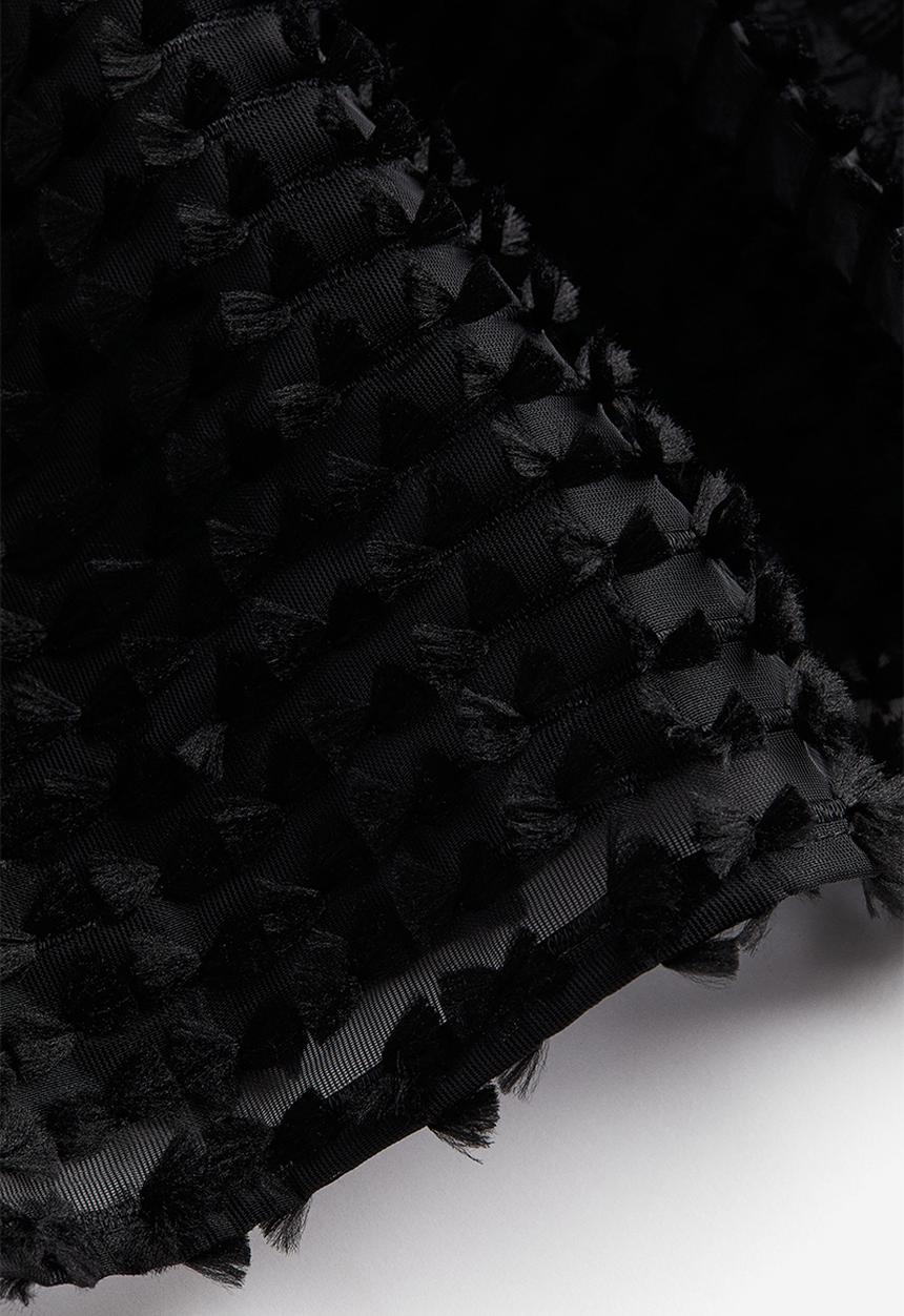 H&M - Textured mini dress - black