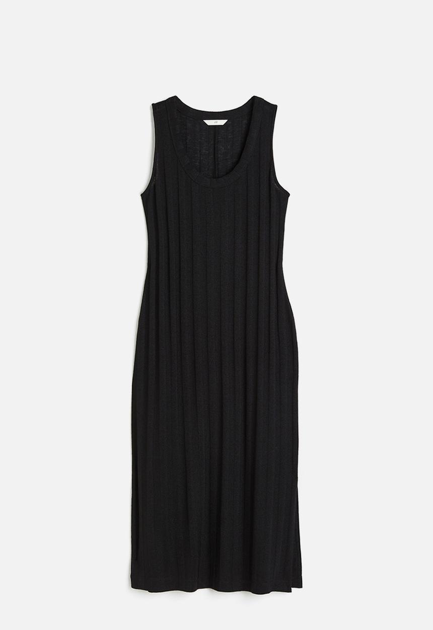 H&M - Rib-knit dress - black