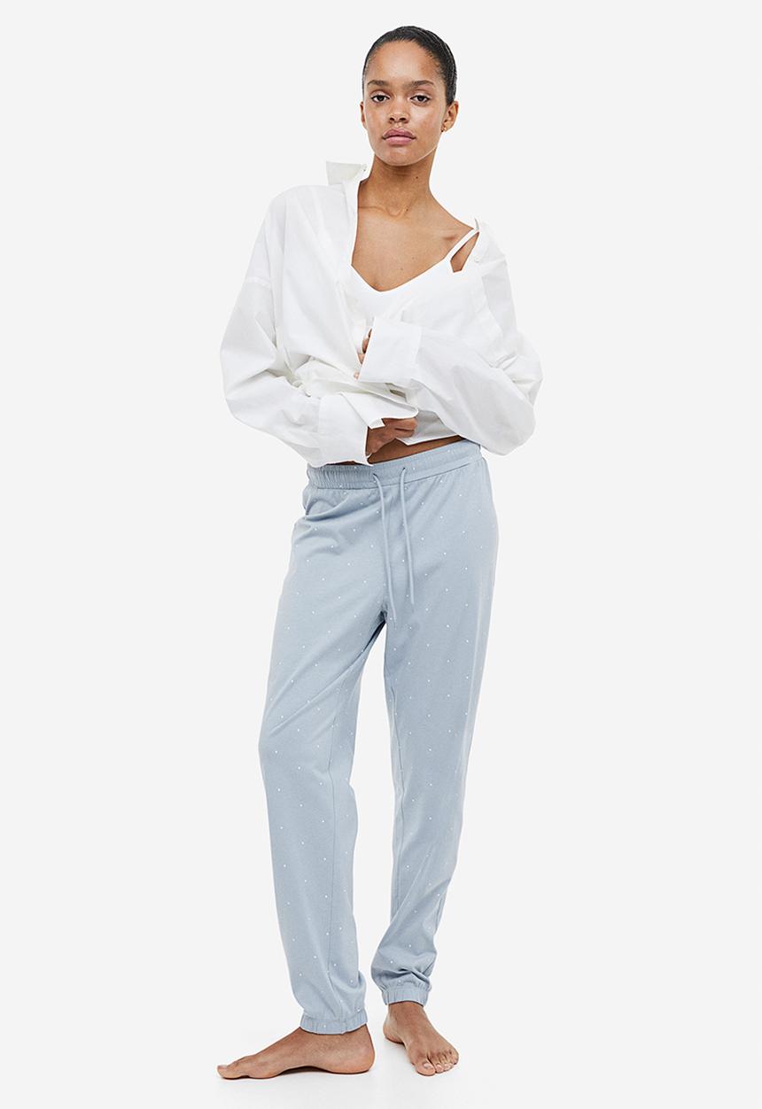 H&M - Pyjama bottoms - light blue spotted 