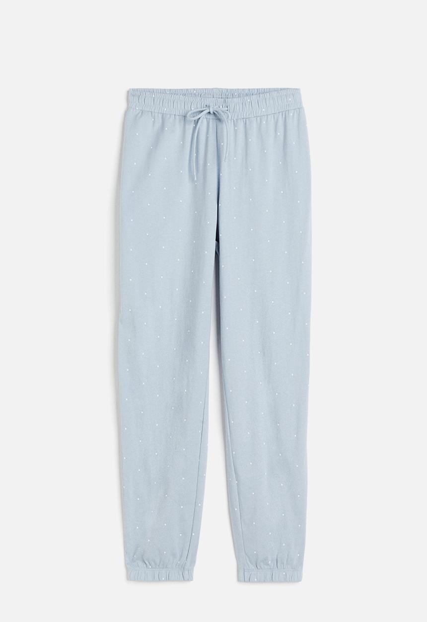 H&M - Pyjama bottoms - light blue spotted 