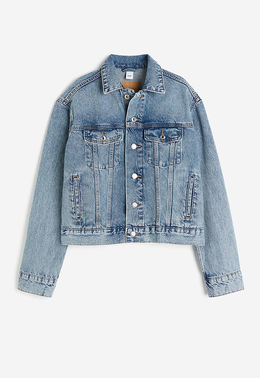 H&M - Short denim jacket - denim blue 
