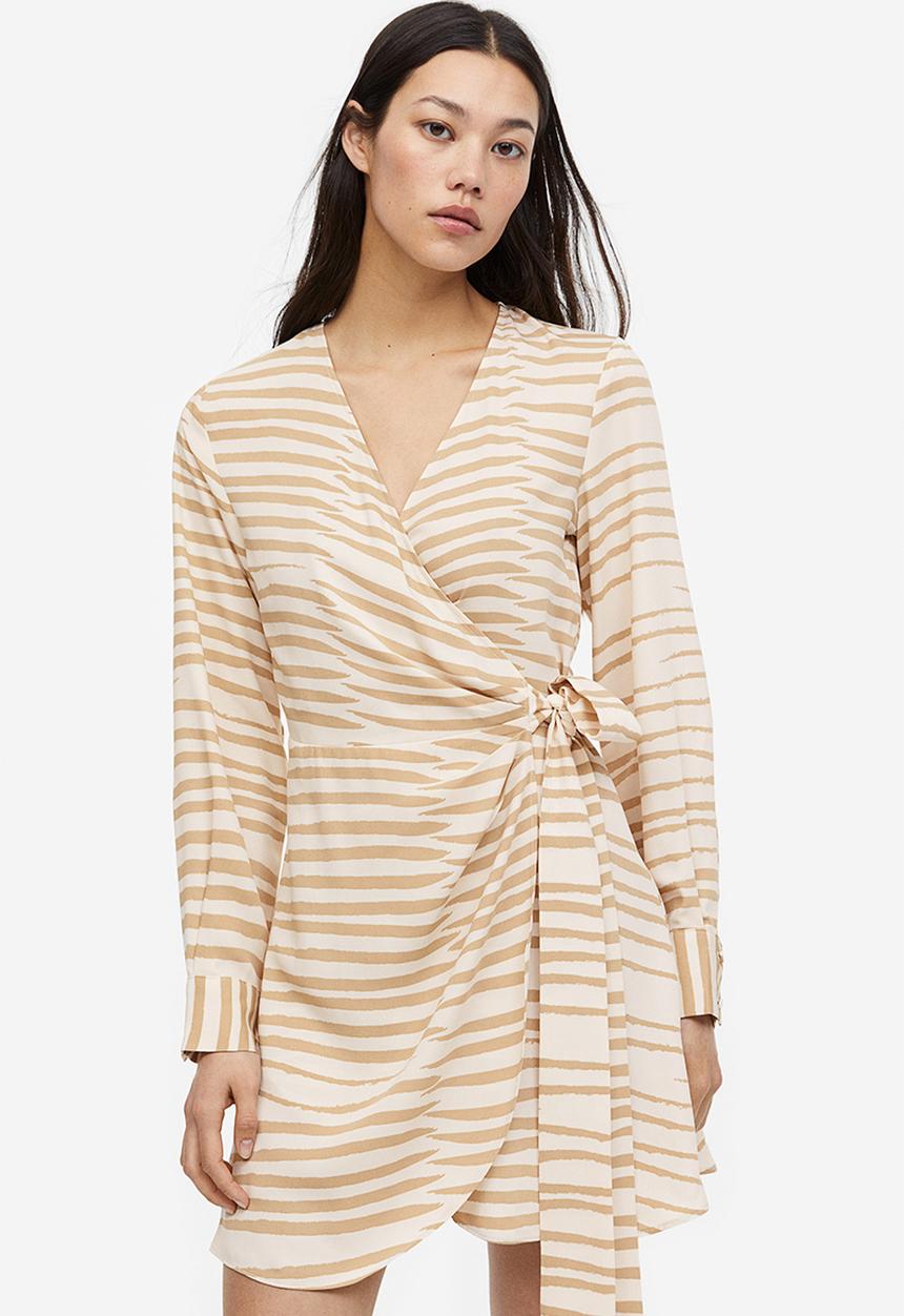 H&M - Wrap dress - beige